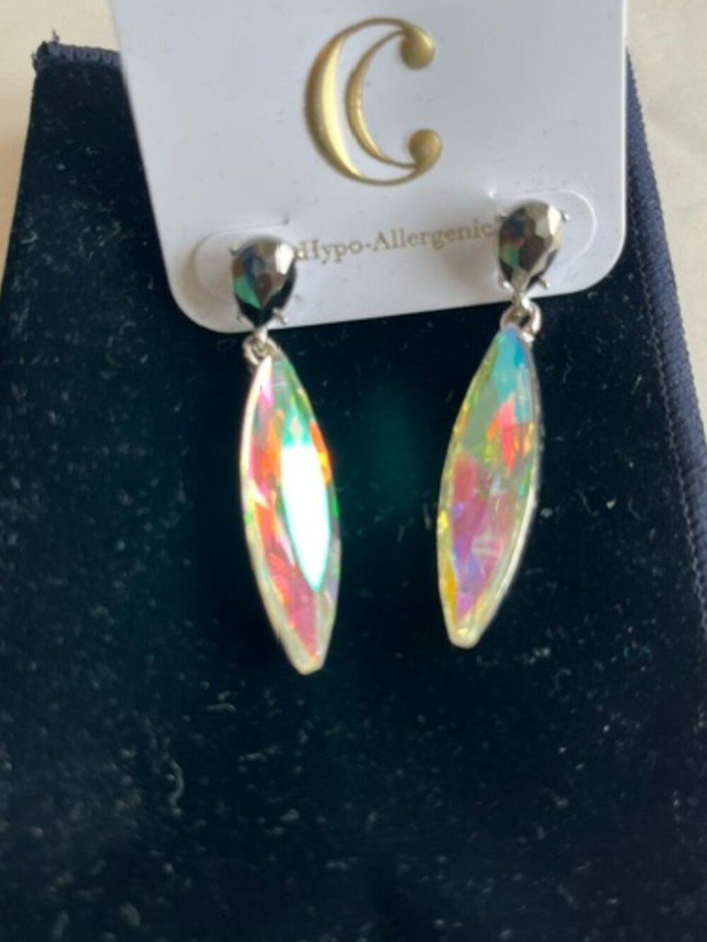 Charming Charlie aurora borealis earrings.